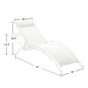 (Only for Pickup)Reclining Sun Lounger Set (Set of 2)