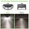 Wall Solar Powered Lights Outdoor 102 LEDs IP65 Waterproof Solar Lamps